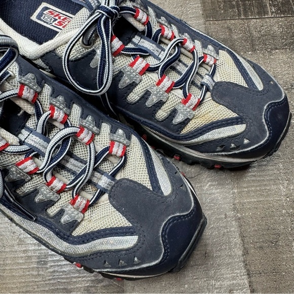 Skechers Blue and Gray Sneakers with Mesh Upper and Rugged Outsole - Picture 5 of 9